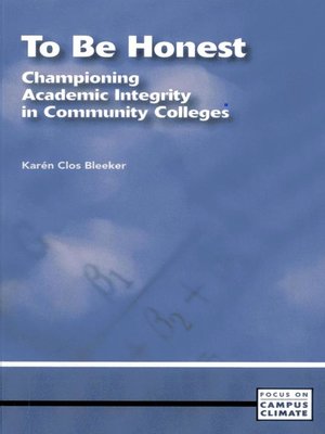 cover image of To Be Honest